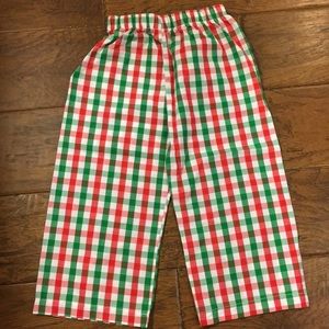 Red and Green Check Pants